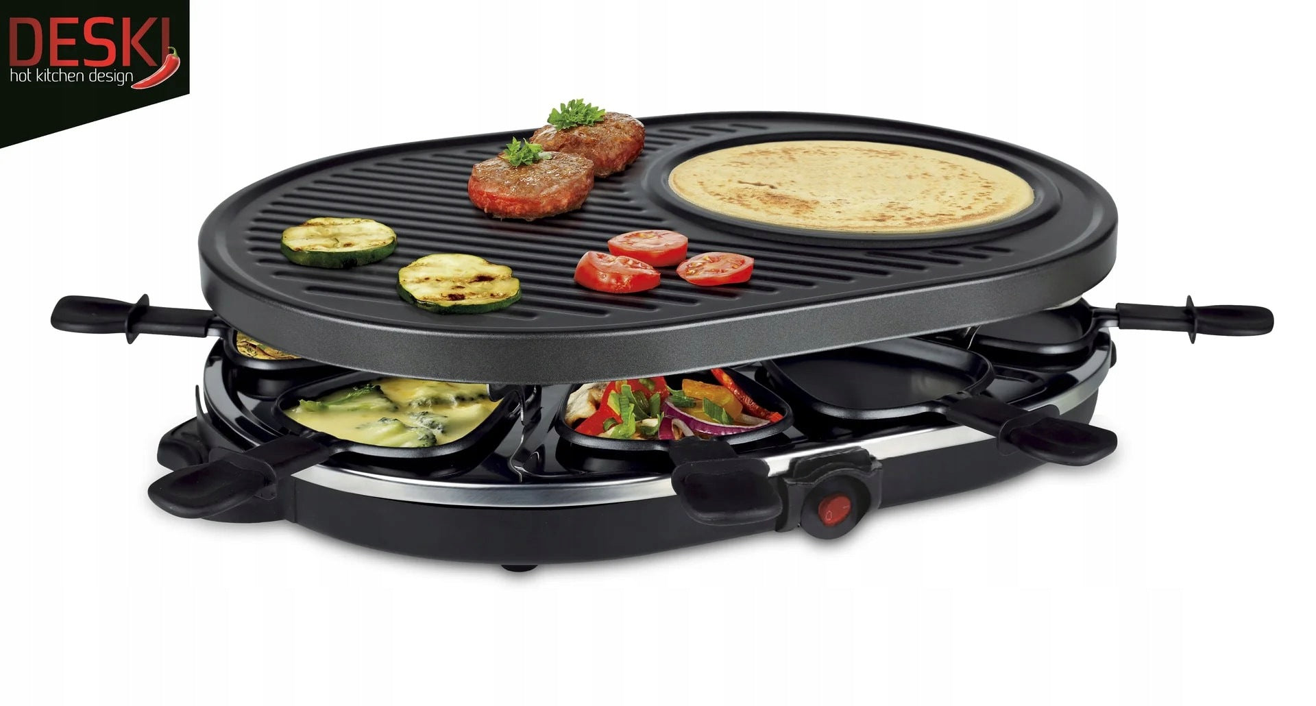 raclette for 8 people TOP COOK table grill plate 1400 W