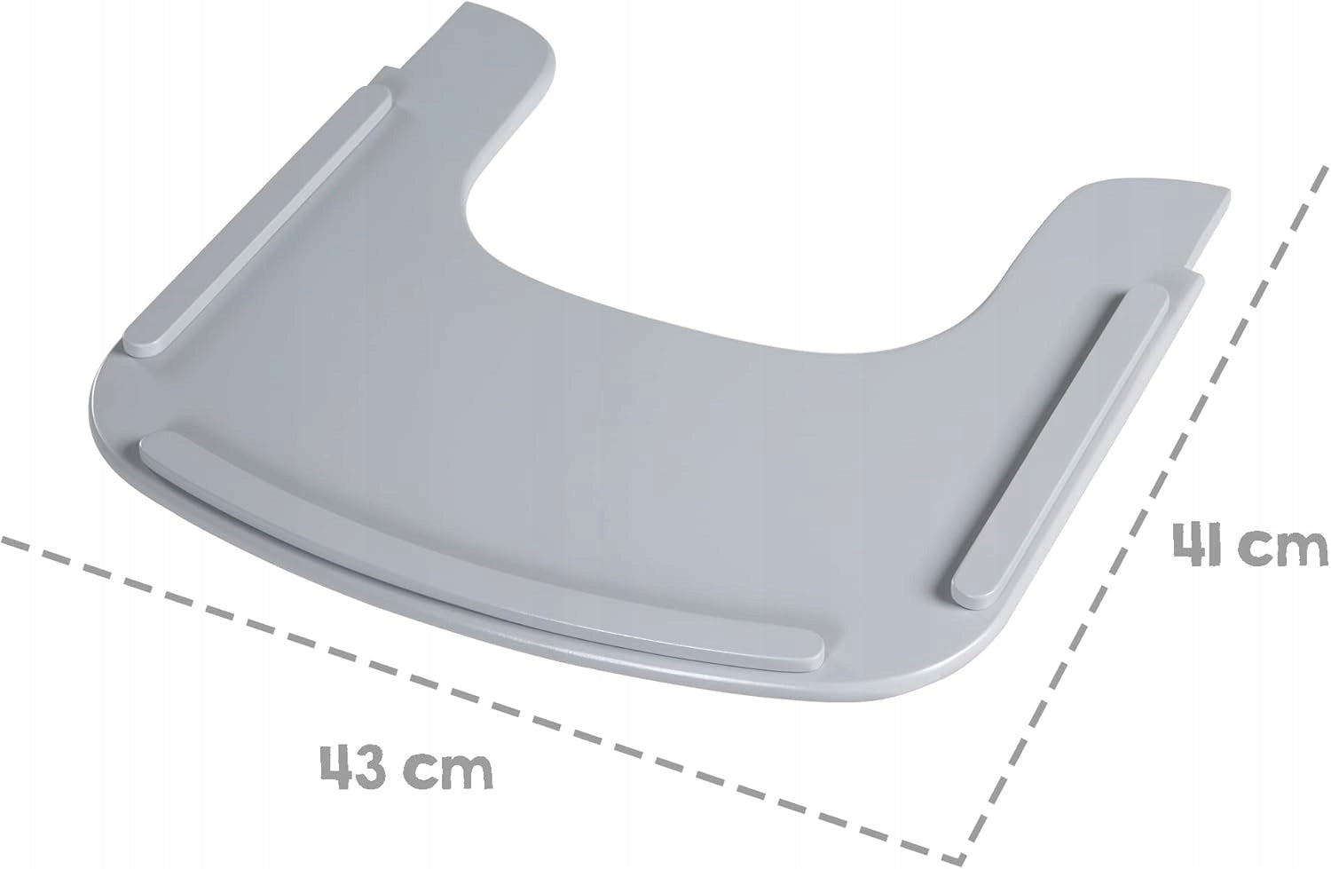 roba Wooden Food Tray for Sit Up Flex Highchair Color shades of gray and silver