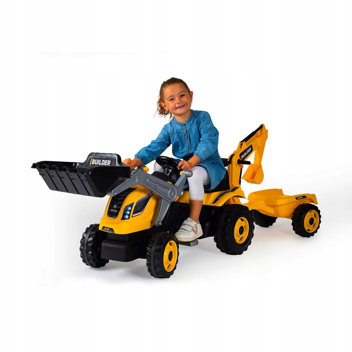 Builder Max Trettraktor mit Anhänger 