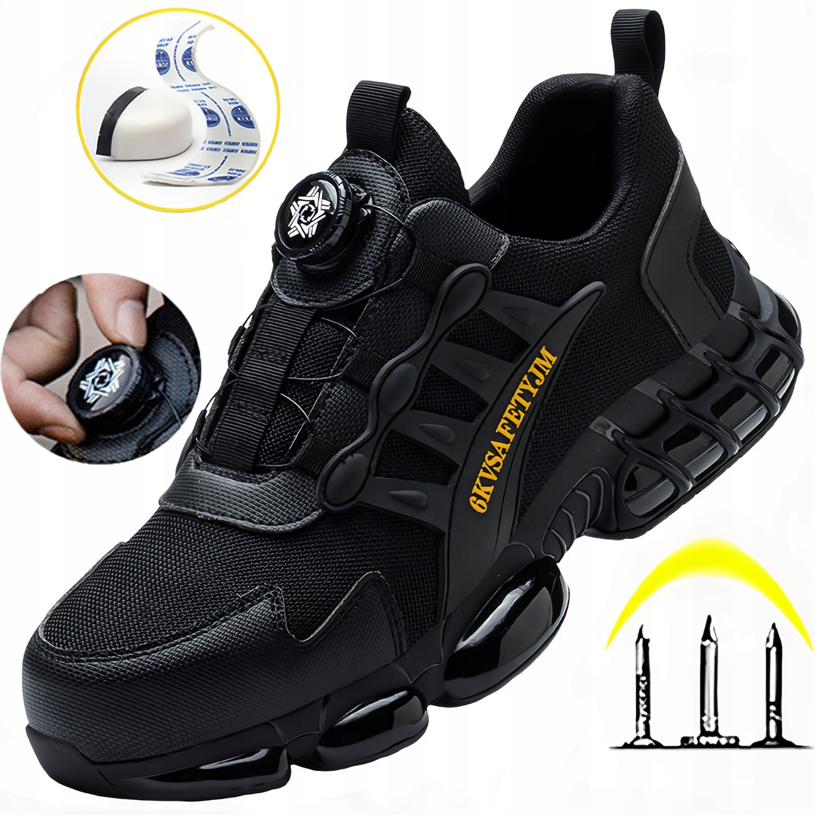 safety work shoes OHS sports shoes light black r.40