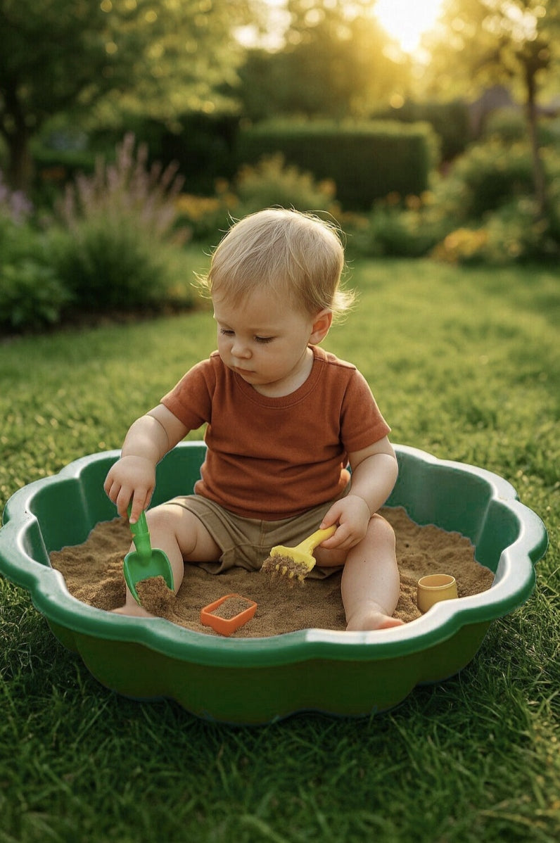 sandbox shell POOL LARGE plastic for children closed 2in1 GARDEN Manufacturer code 5907394593437