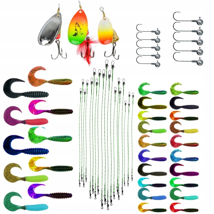 set FISHING BOX + 307 accessories float feeder ground spinning Product weight with unit packaging 1 kg