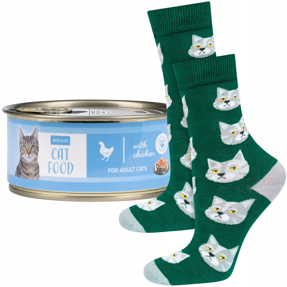 Socken für Damen Soxo, grün 