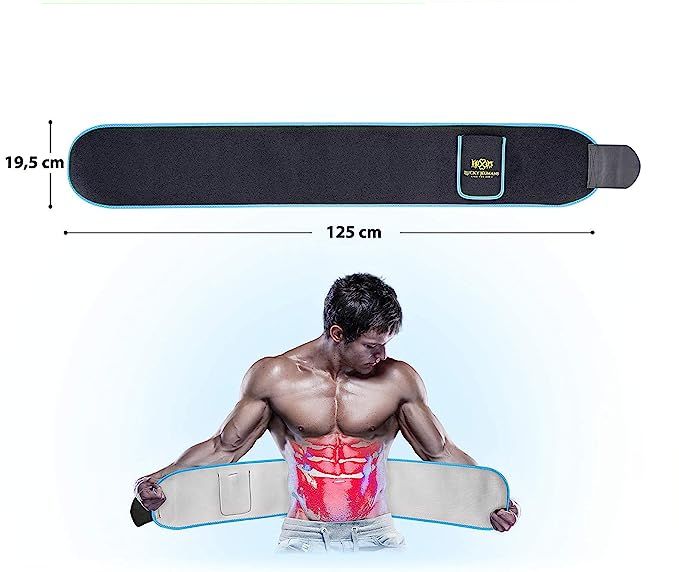slimming belt 125x19,5cm NANO SILVER+ neoprene Manufacturer code X00178AJ5N