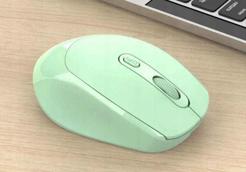 small computer mouse wireless mouse 2.4G green Packaging status original