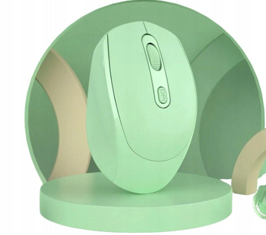 small computer mouse wireless mouse 2.4G green