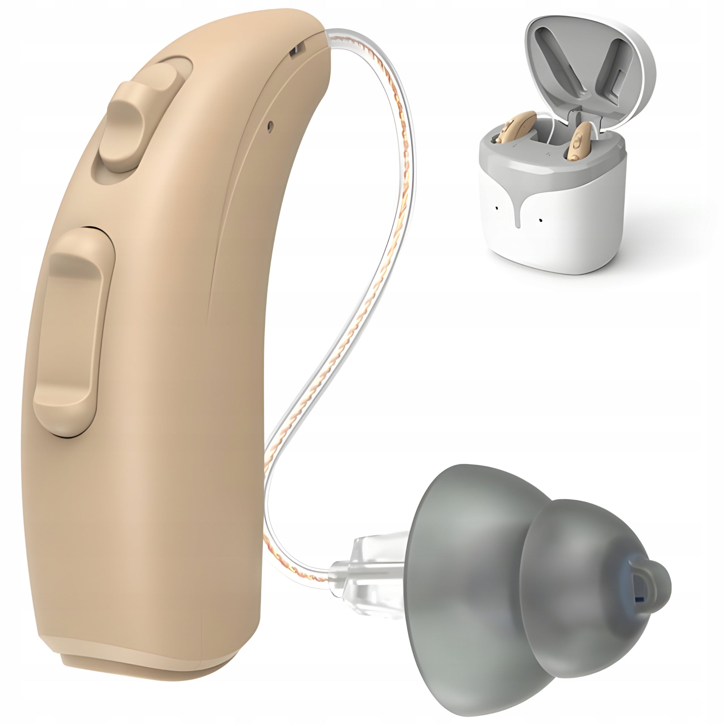 smart hearing aid RIC Cadenza e71 Bluetooth app otc powerful amplifier Packaging status original
