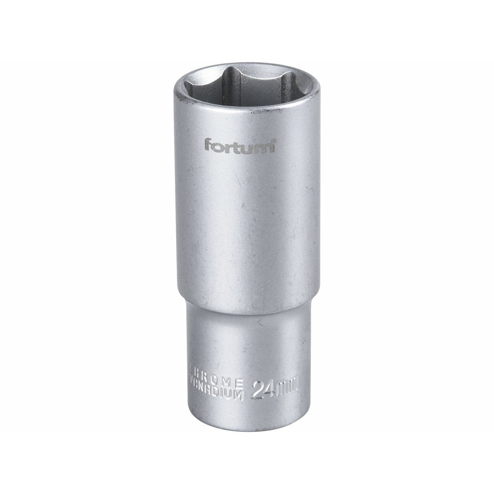 socketFortum (4700524) socket, extended, 1/2", 24mm, L Brand Fortum