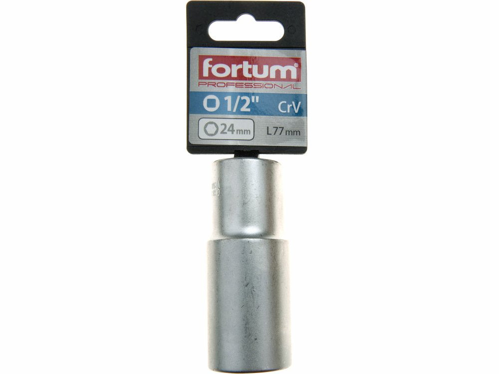 socketFortum (4700524) socket, extended, 1/2", 24mm, L Manufacturer code 4700524