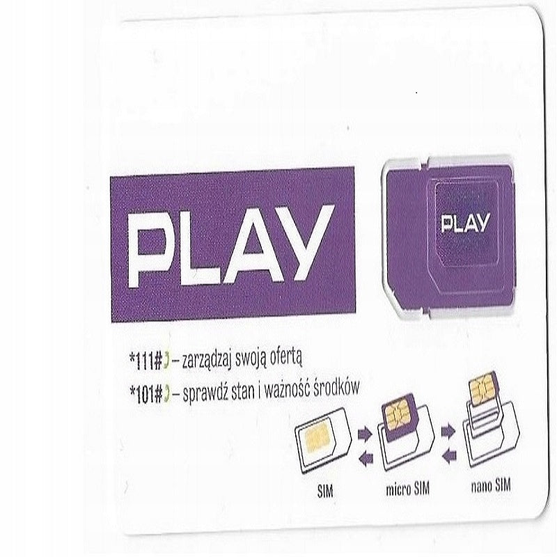starter play to card sim odNew SMSy internet navigation GPS locator Operator Play