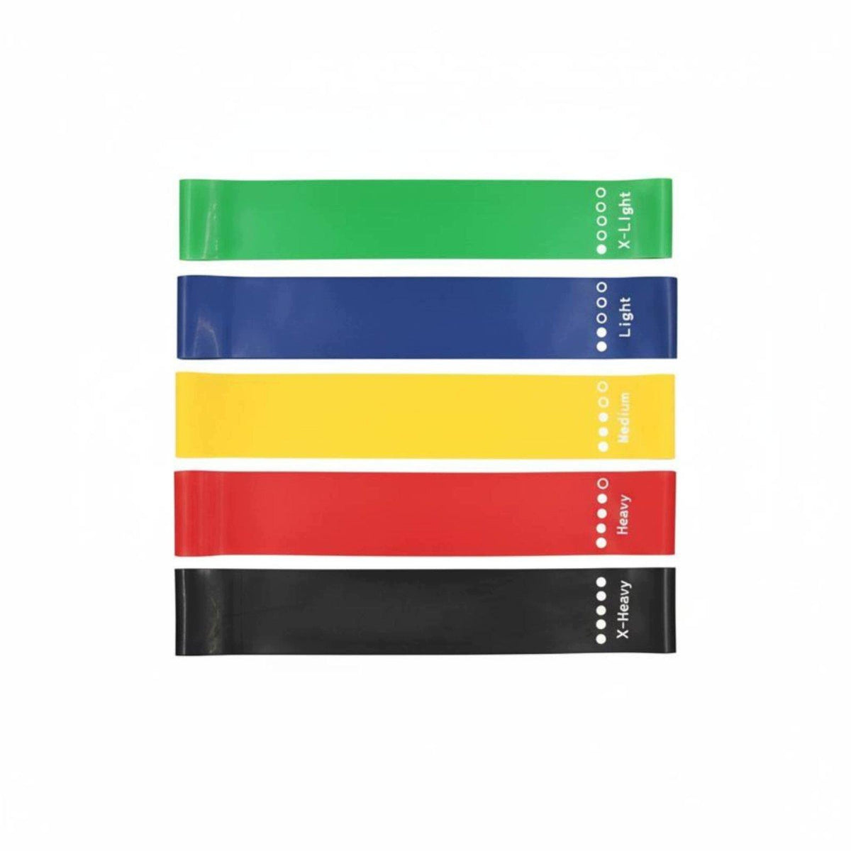 stretching elastic Bands, Multi Level Elastic Multi-color 5-Piece Set+Mark