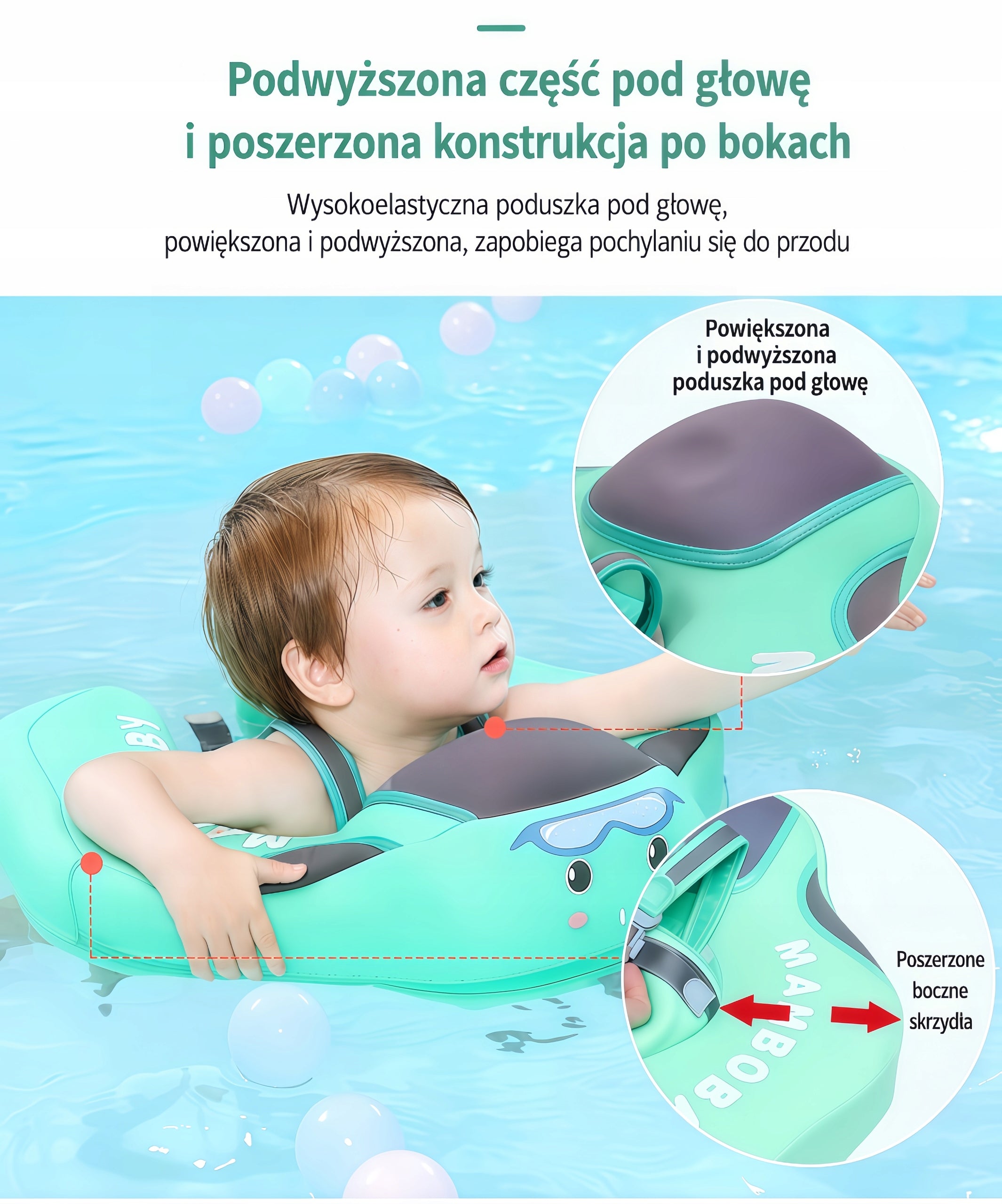 swimming wheel for babies 3 months with visor Manufacturer code koło do pływania dla niemowląt 3 miesiące