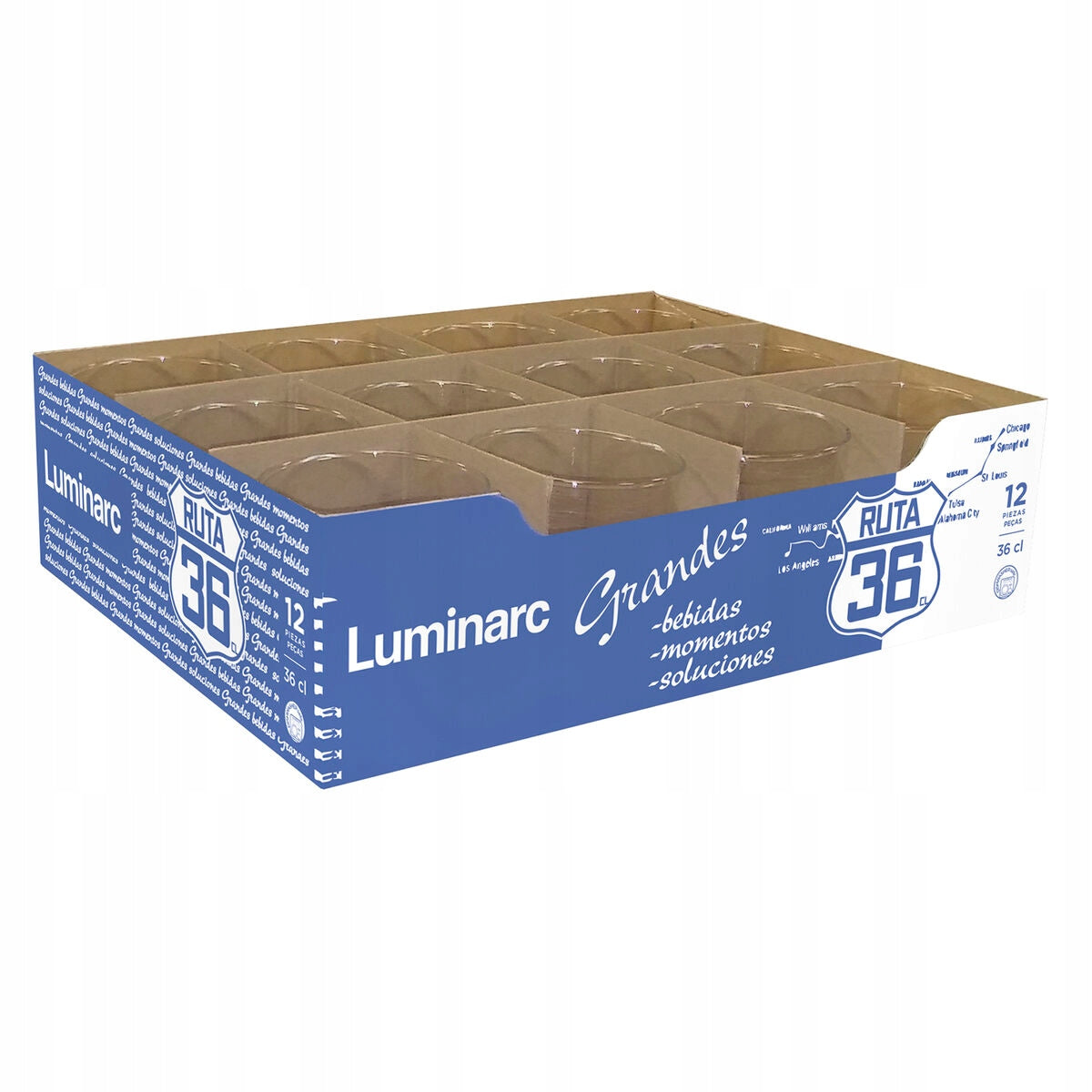 Luminarc stiklinių rinkinys, 12 vnt.