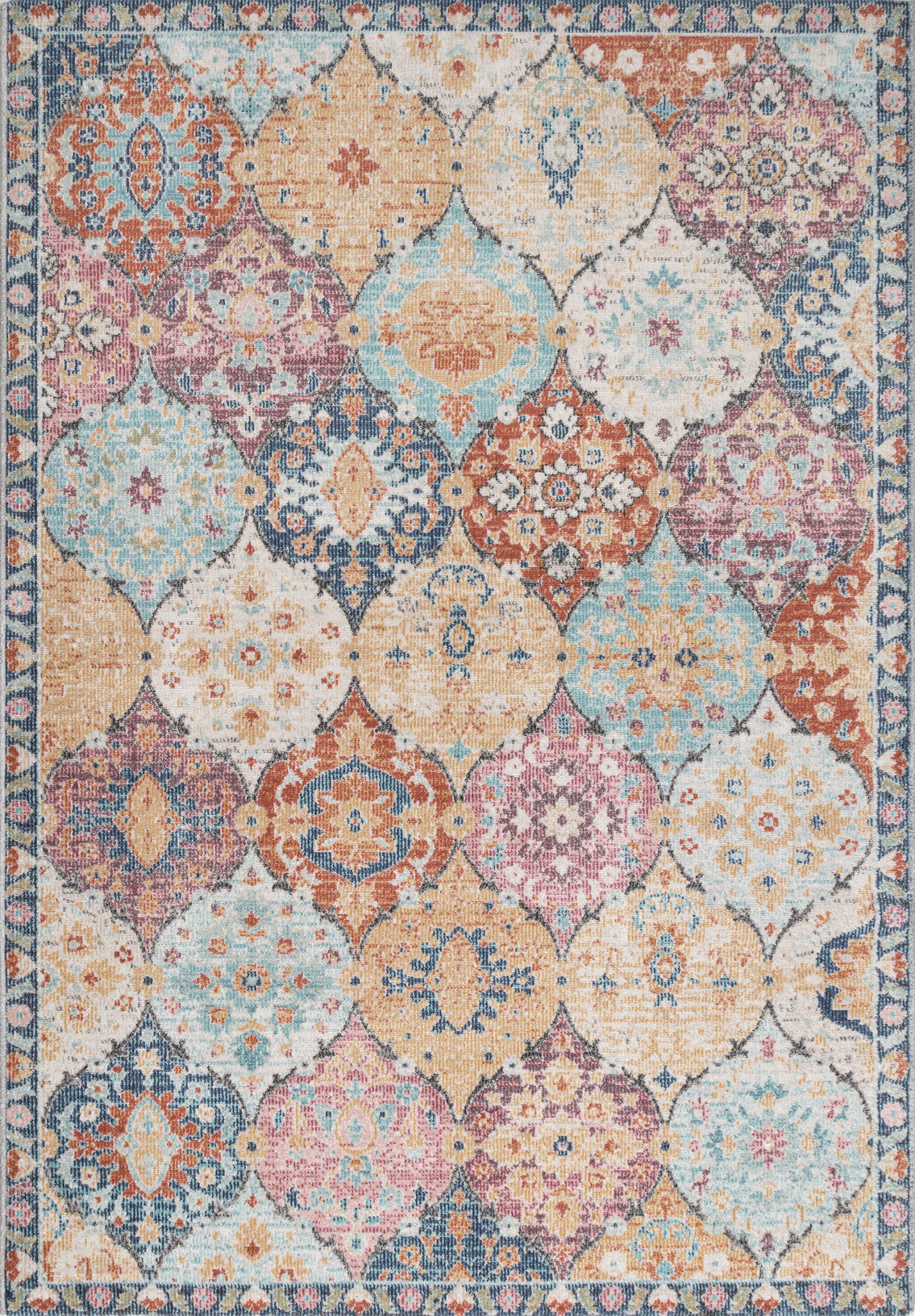 the carpet Palma Indoor & Outdoor Rug, Orient Pattern, Multicolor, 240x340 Manufacturer code the carpet