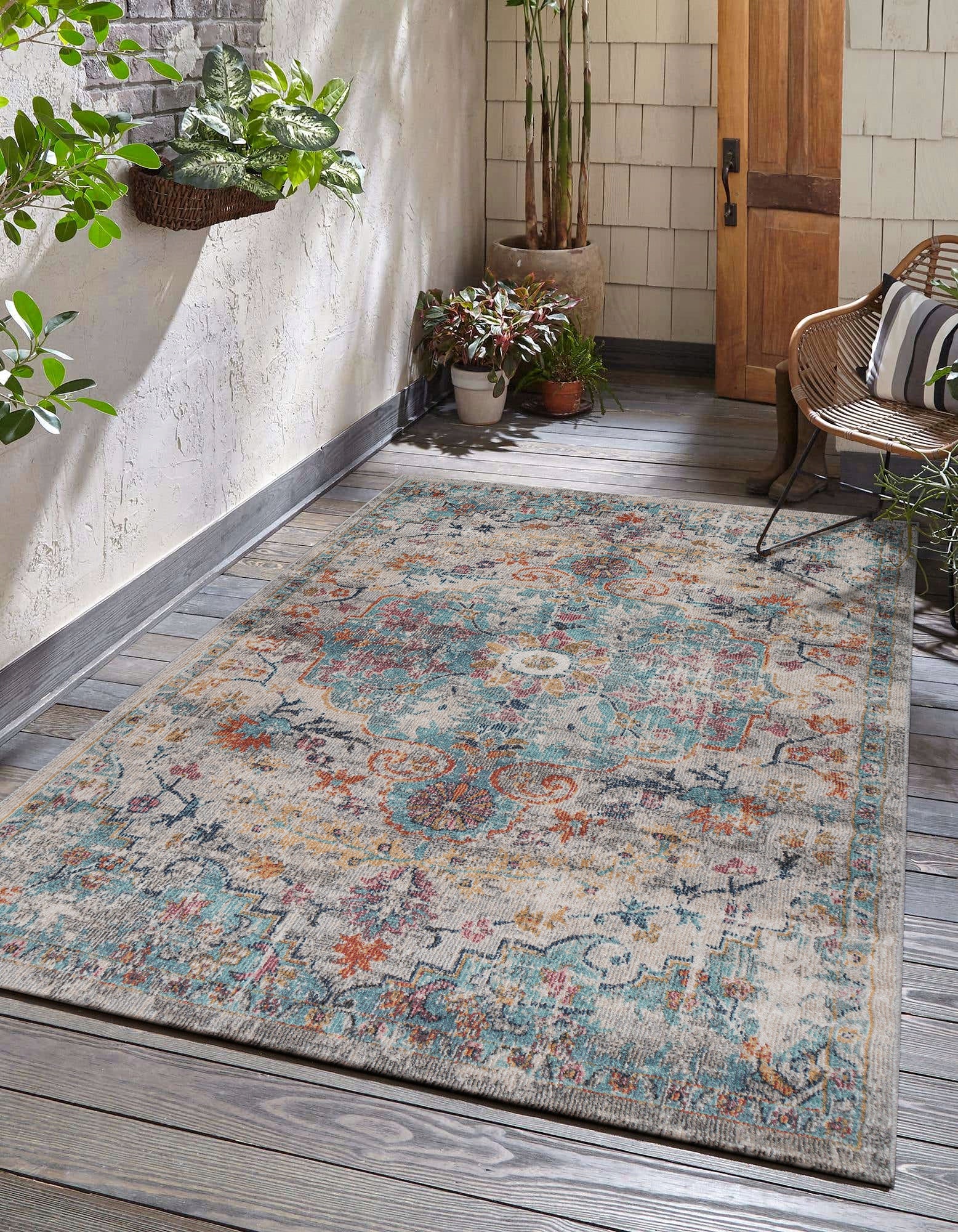 the carpet Palma Indoor & Outdoor Rug, Orient Pattern, Multicolor, 240x340
