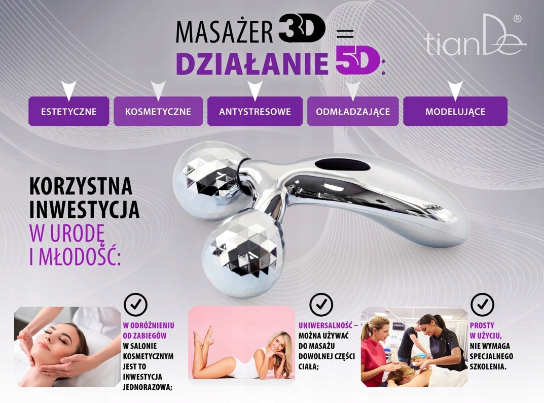 tianDe 3D-MASSAGER FACE AND BODY LIFTING, CELLULITE Brand no brand