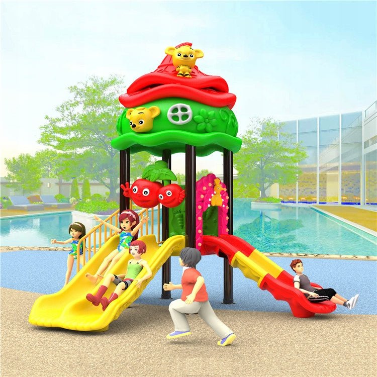 toys square for children with slide | PN:EN 1176 Certificate Packaging status original