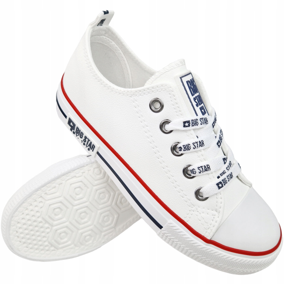 Sportschuhe für Mädchen und Jungen Big Star, weiß 