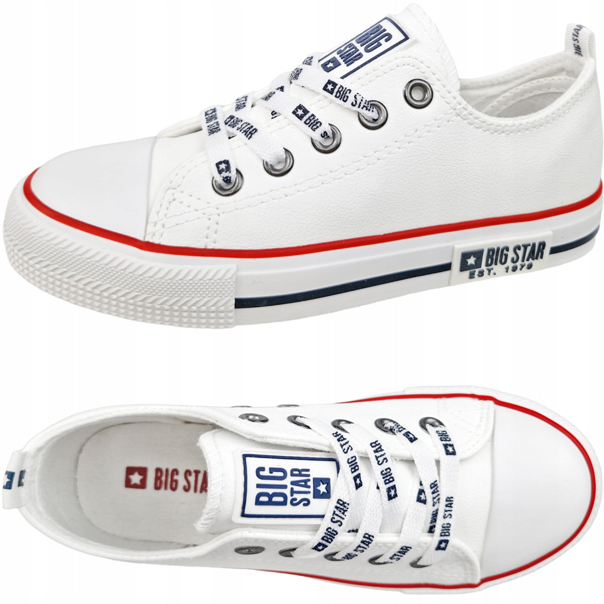 Sportschuhe für Mädchen und Jungen Big Star, weiß 