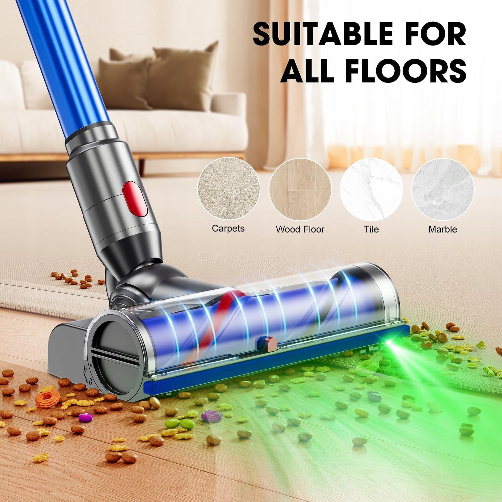 vacuum cleaner floor Dyson brush for V 7/V 8/V 10/V 11/V 15/G5 Dominant color blue