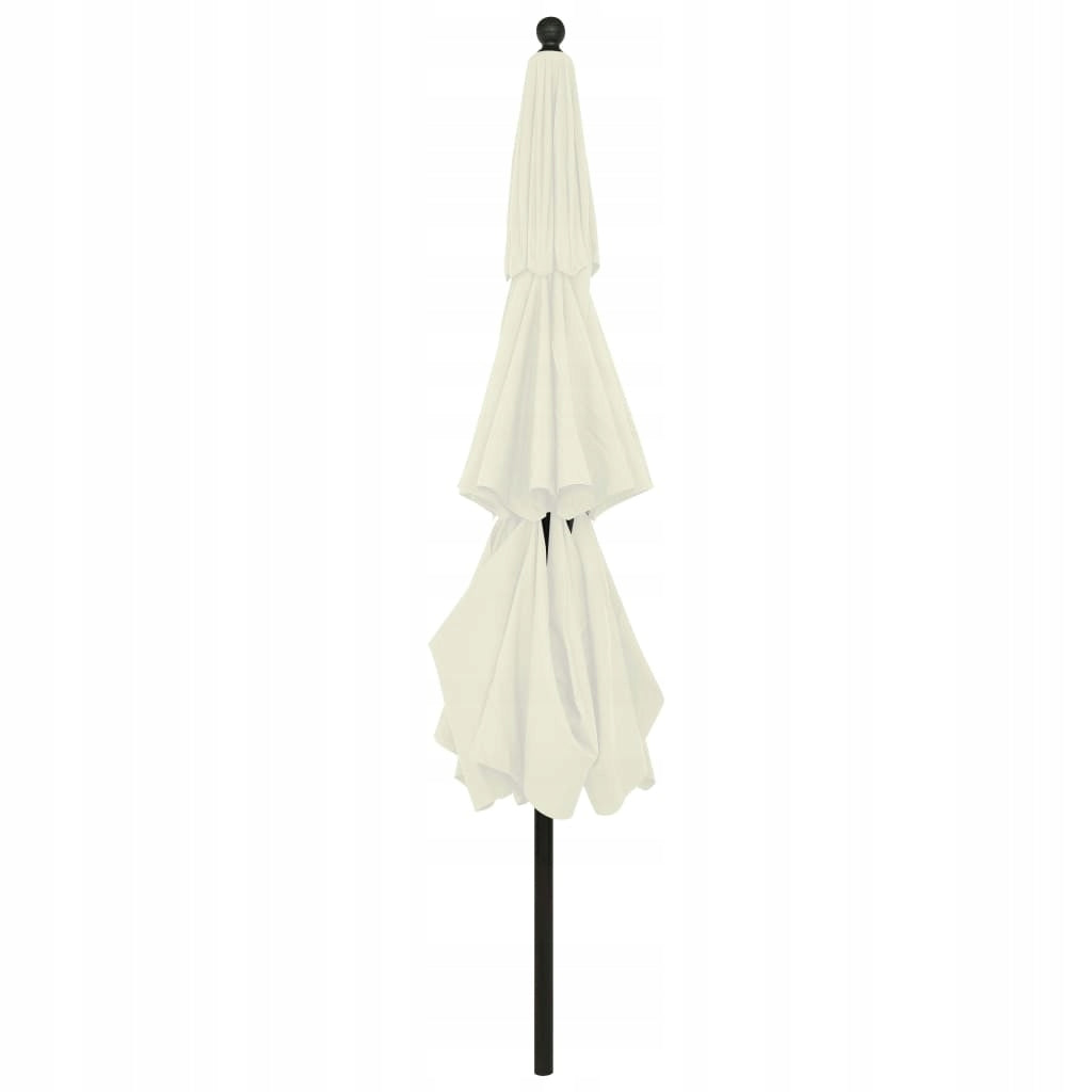 vidaXL 3-level umbrella on aluminium post, sand, 3,5 m Diameter/width 350 cm