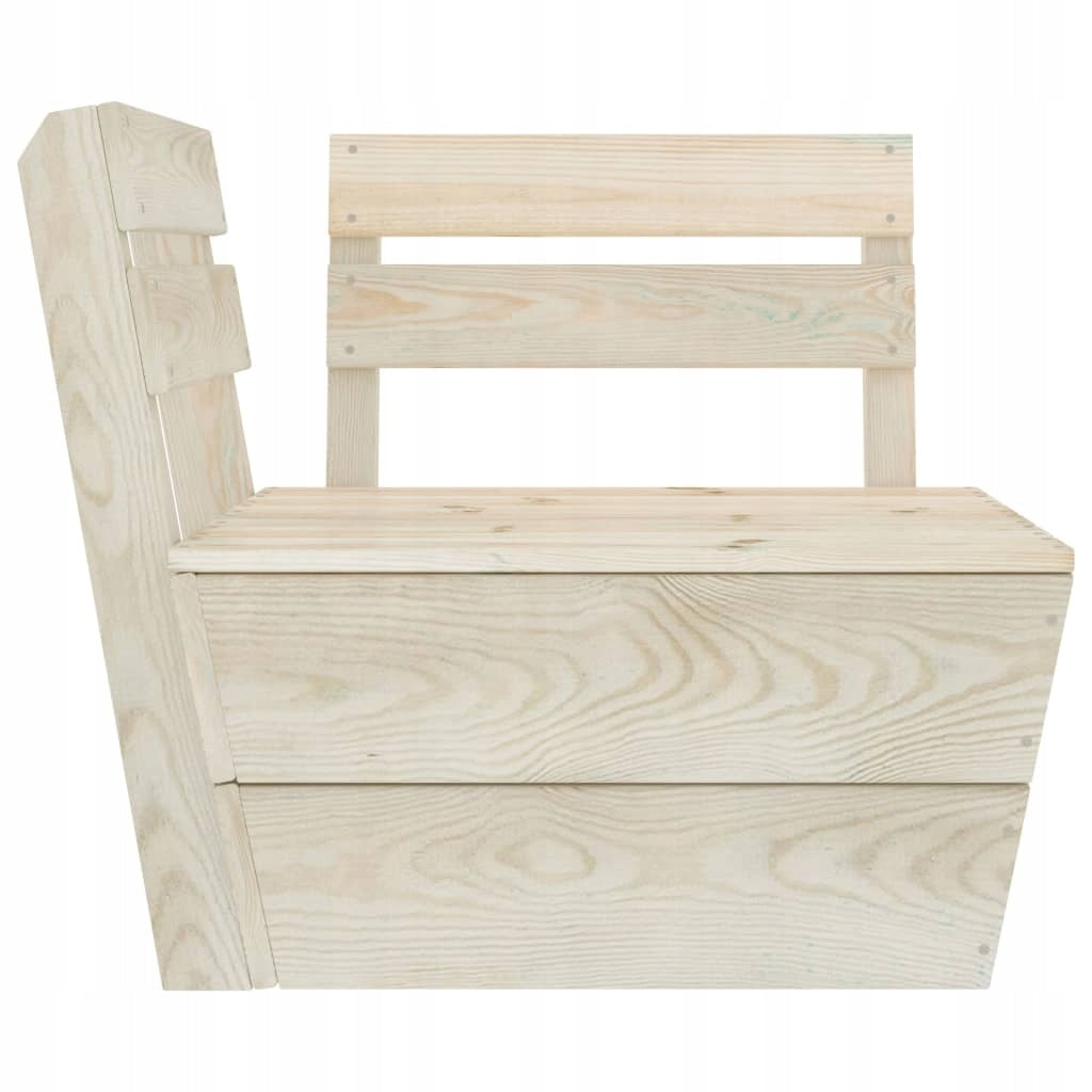 vidaXL 5-piece set of furniture from pallets for the garden, impregnated spruce Number of people 5
