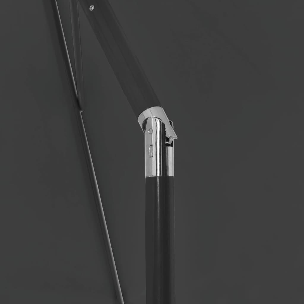 vidaXL Beach umbrella, anthracite, 180x120 cm Product weight with unit packaging 2.45 kg