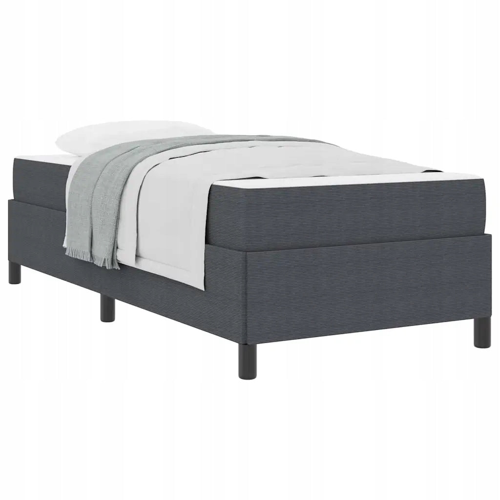 vidaXL Bed frame with mattress Dark grey 100 x 200 cm fabric Product weight with unit packaging 25.1 kg