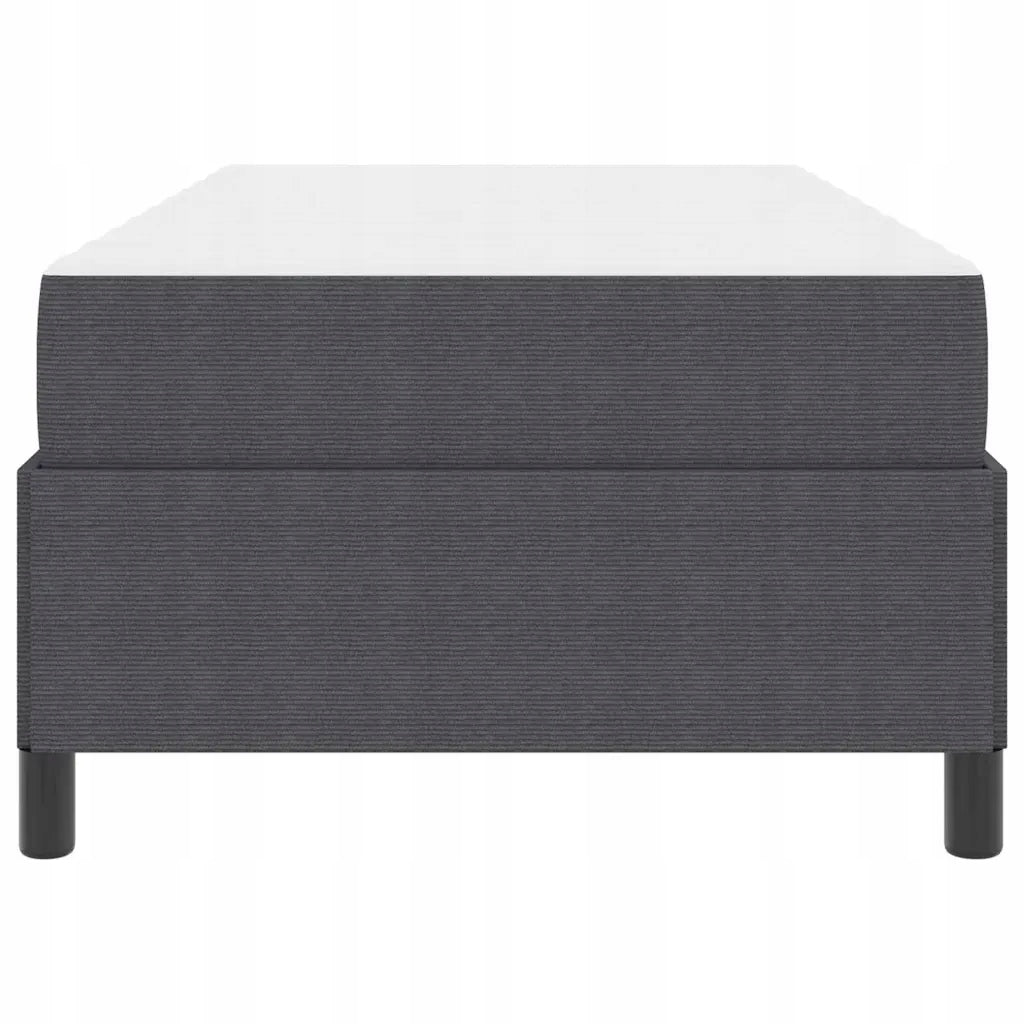 vidaXL Bed frame with mattress Dark grey 100 x 200 cm fabric Unfolded width 100 cm
