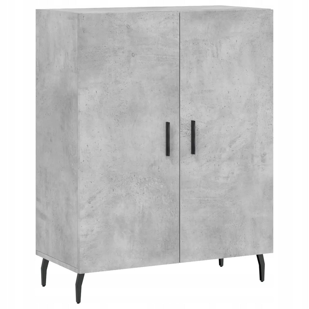 vidaXL Cabinet, grey concrete, 69,5x34x90 cm, wood-based material Brand VidaXL
