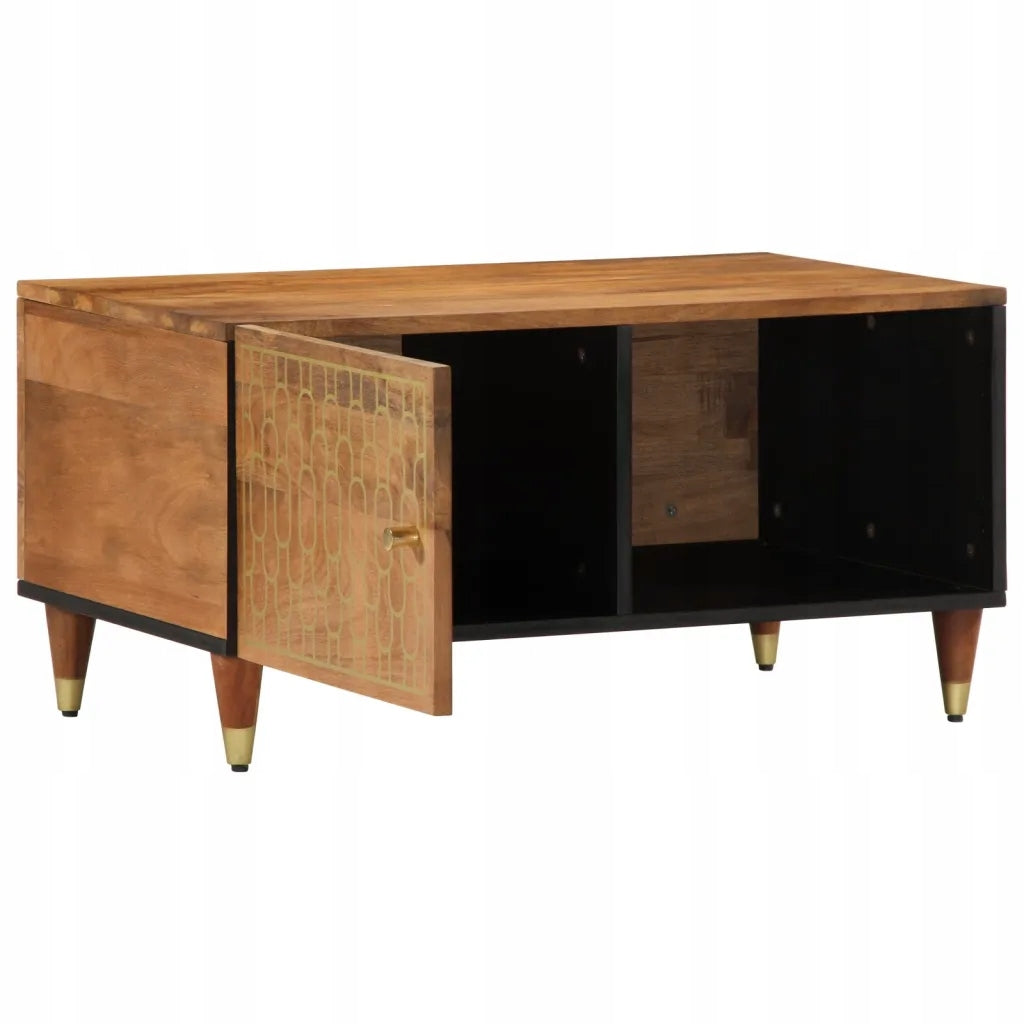 vidaXL Coffee table, 80x50x40 cm, solid mango wood Product weight with unit packaging 18.44 kg