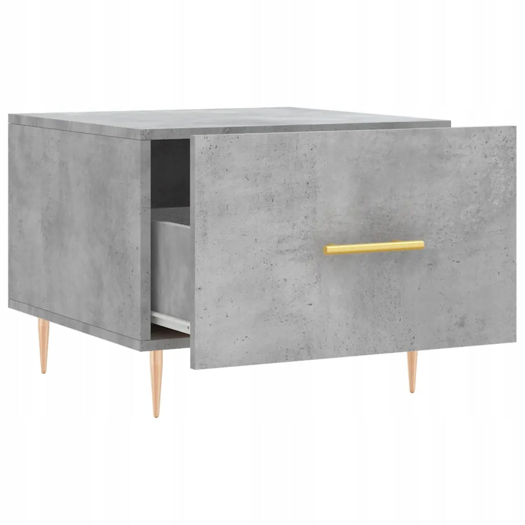 vidaXL Coffee tables, 2 pcs, grey concrete, 50x50x40 cm Customs tariff code 94036090