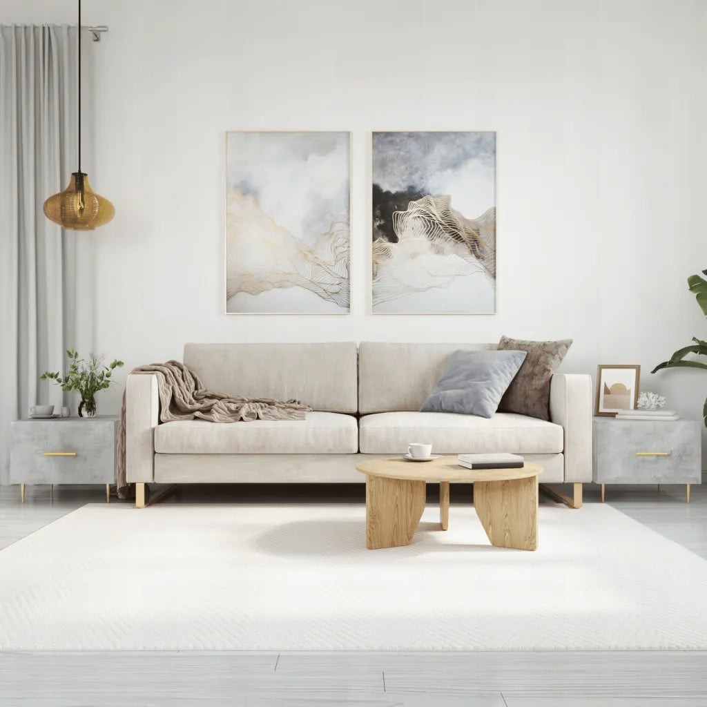 vidaXL Coffee tables, 2 pcs, grey concrete, 50x50x40 cm