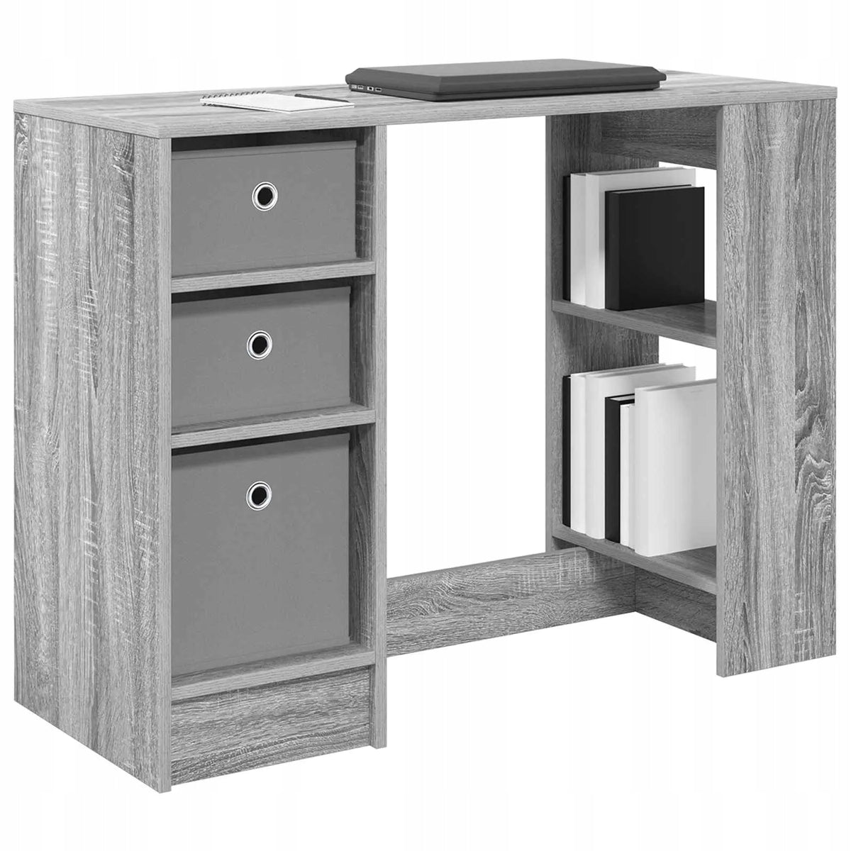 vidaXL Desk Grey Sonoma 100 x 40 x 75 cm Wood-based material Brand VidaXL