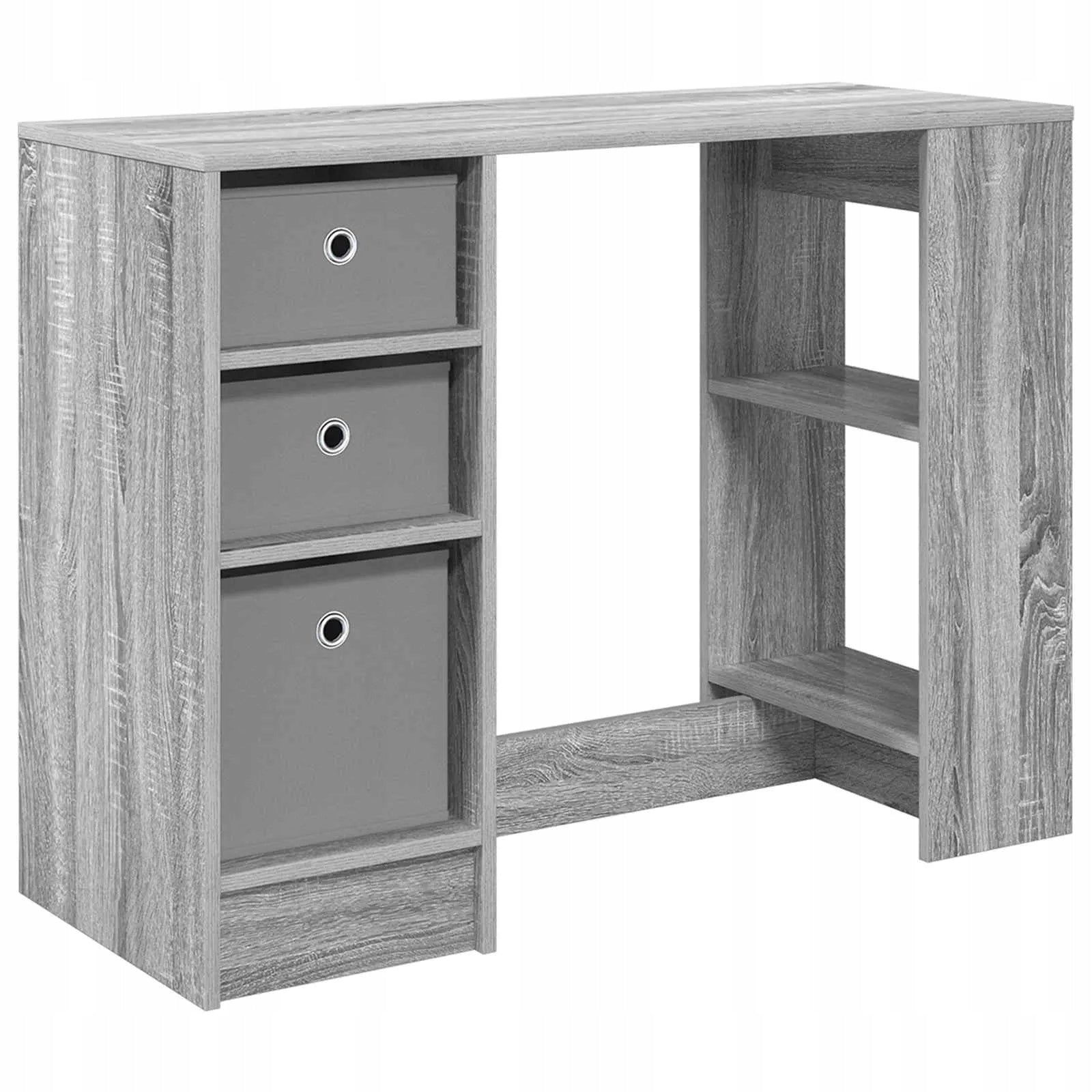 vidaXL Desk Grey Sonoma 100 x 40 x 75 cm Wood-based material Furniture color gray