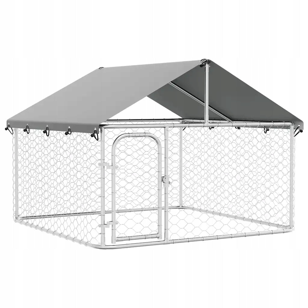 vidaXL Dog playpen with canopy, 200 x 200 x 150 cm Brand VidaXL