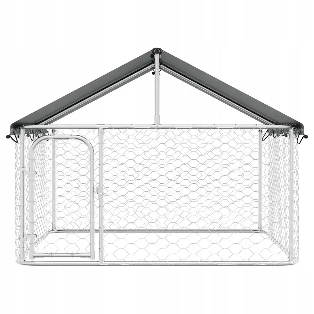 vidaXL Dog playpen with canopy, 200 x 200 x 150 cm Dog size medium dog