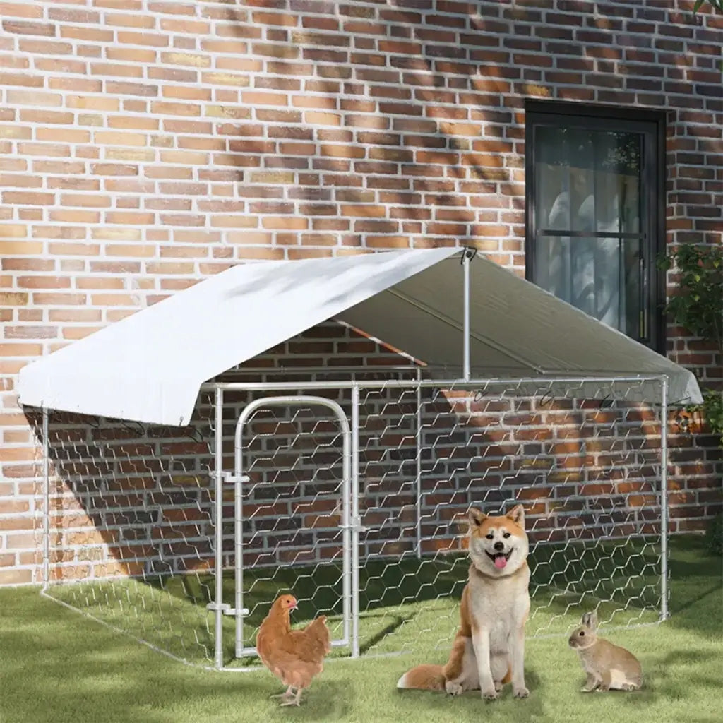 vidaXL Dog playpen with canopy, 200 x 200 x 150 cm Manufacturer code 171498