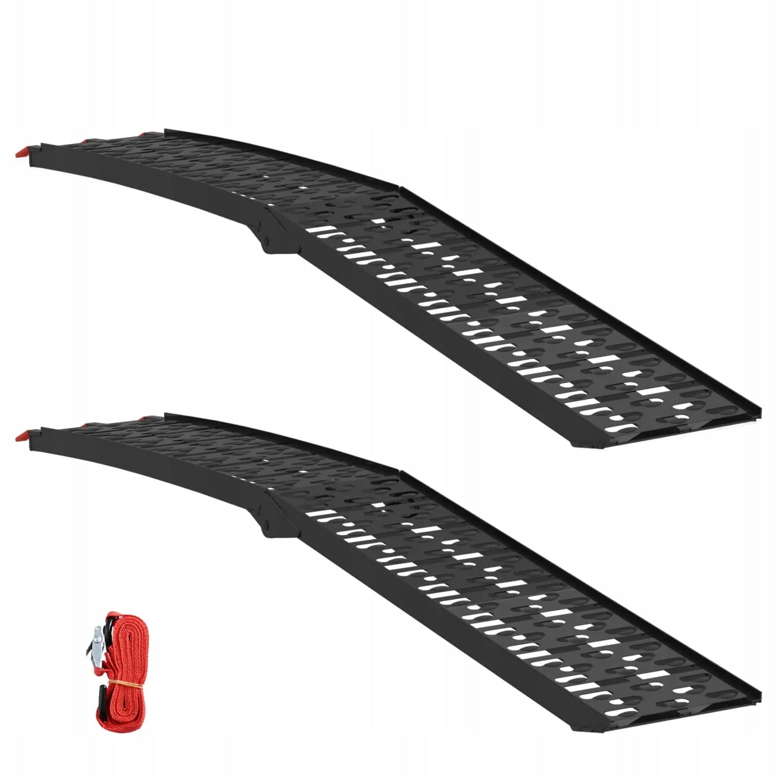 vidaXL Folding Motorcycle Ramp 340 kg for Ramp 2 pcs Black Brand Vida