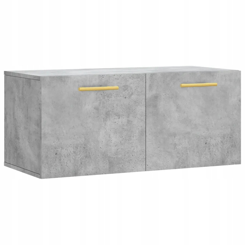 vidaXL Hanging cabinet, grey concrete, 80x36,5x35 cm Brand VidaXL
