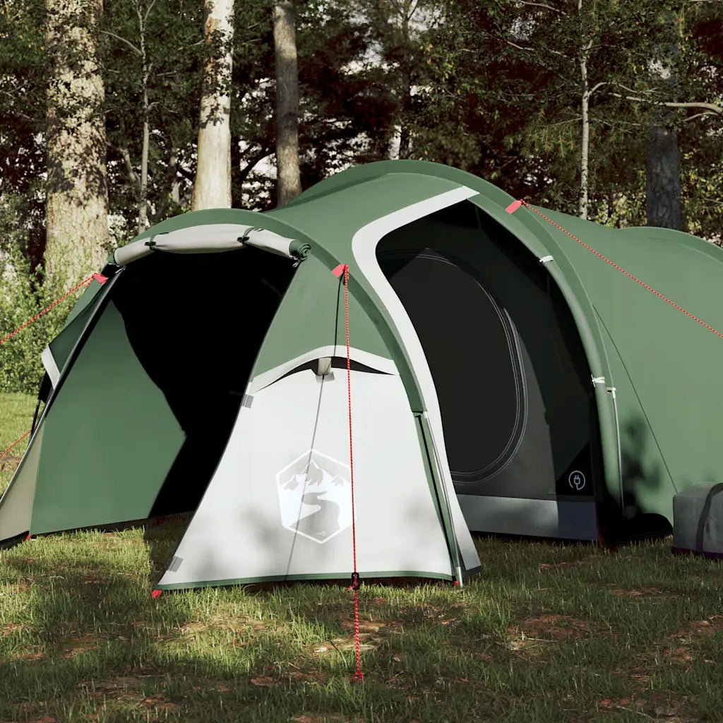 vidaXL Hiking tent, 2-person, tunnel, green, waterproof