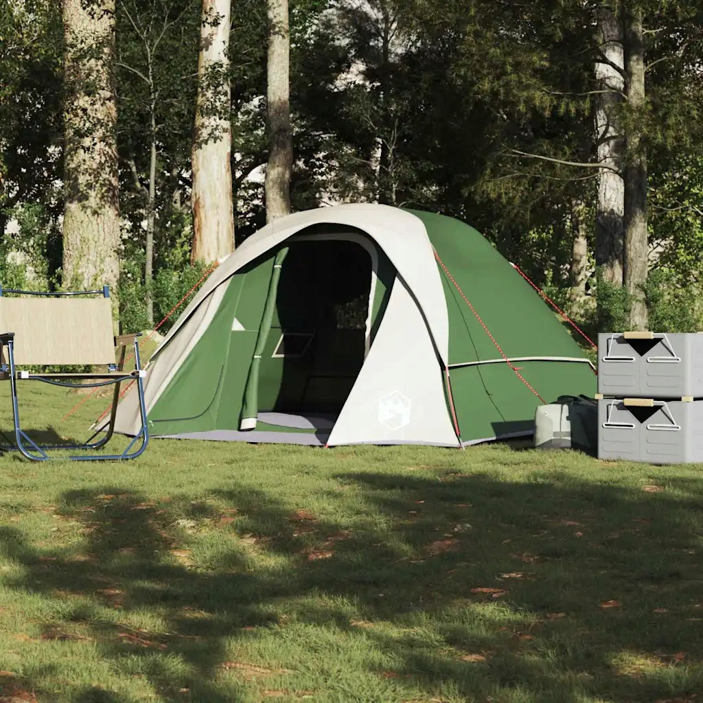 vidaXL Hiking tent, 4-person, green, waterproof