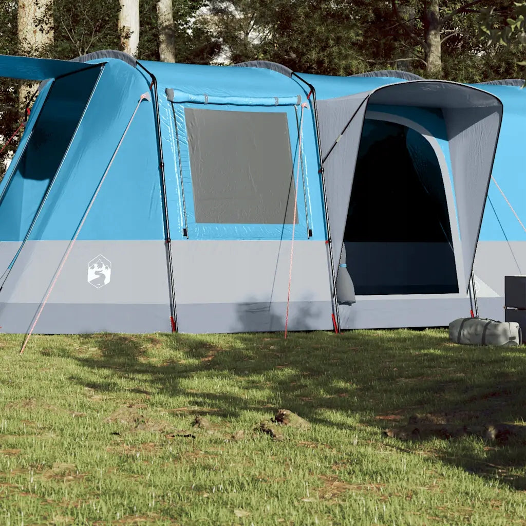vidaXL Hiking tent, tunnel, 4-person, blue, waterproof