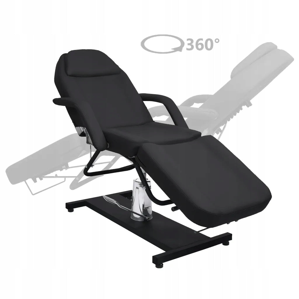 vidaXL Massage table, black, 180x62x(87-112) cm Packaging status original