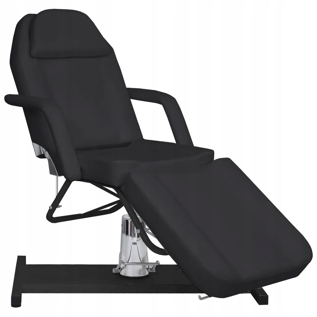 vidaXL Massage table, black, 180x62x(87-112) cm