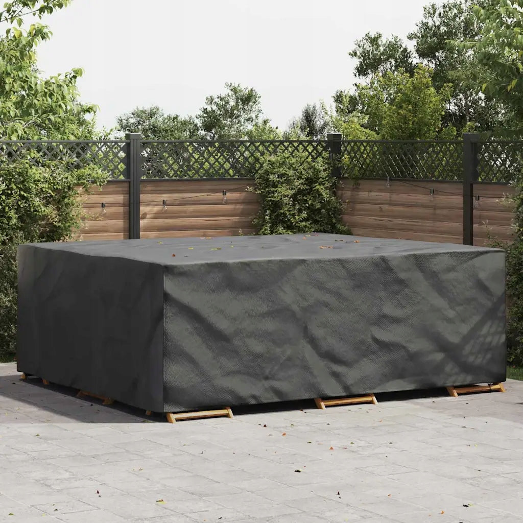 vidaXL Outdoor Furniture Cover Black 300 x 250 x 100 cm 420D