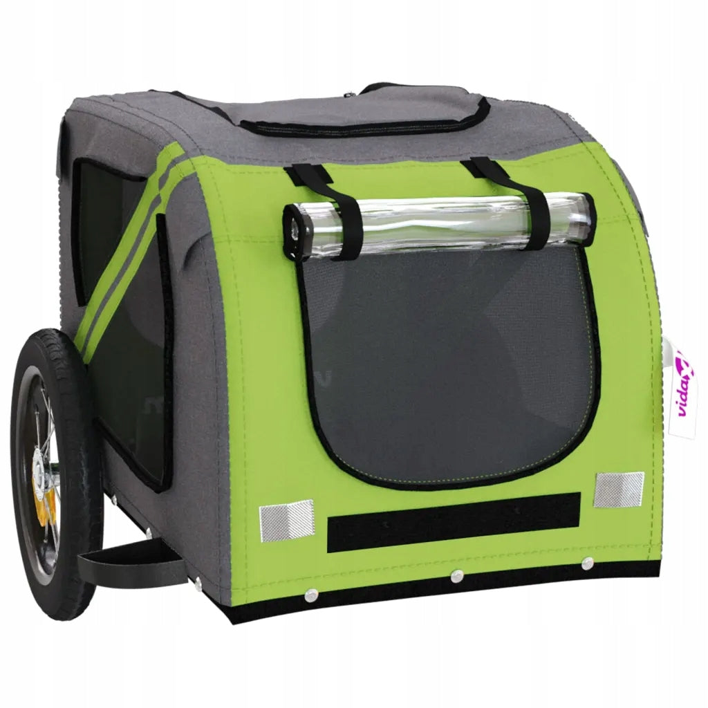 vidaXL Pet Bike Trailer, Oxford Fabric and Iron Size other