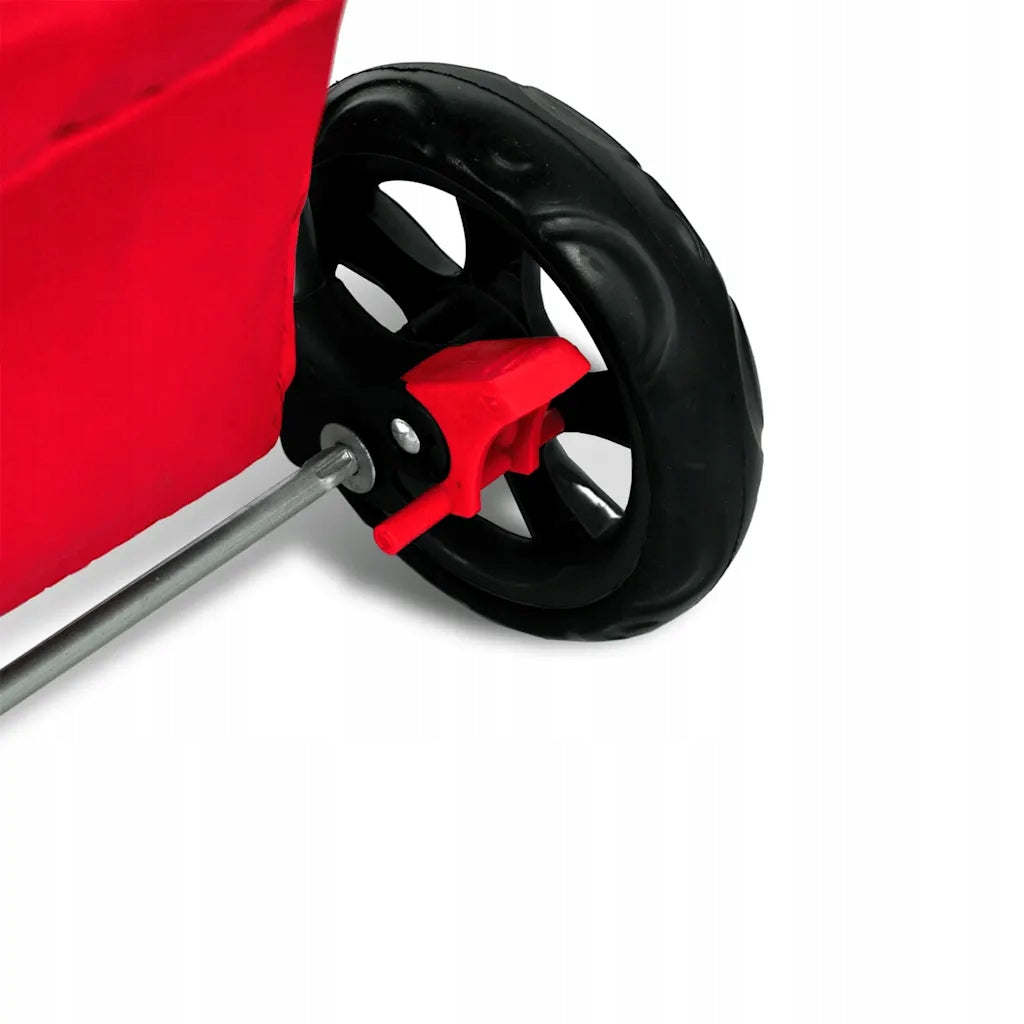 vidaXL Pet Stroller, Red Product depth 80 cm