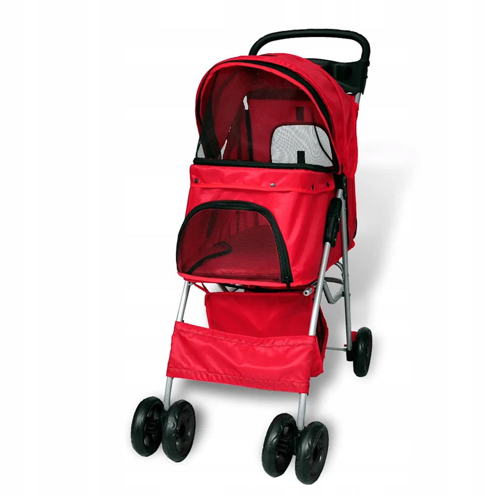 vidaXL Pet Stroller, Red Product weight with unit packaging 5.78 kg