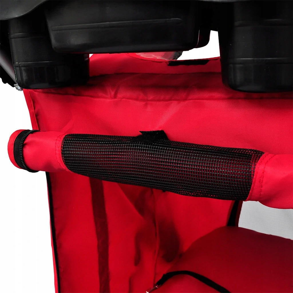 vidaXL Pet Stroller, Red Size S